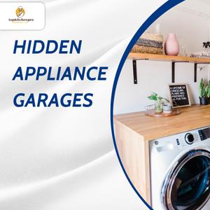 Hidden appliance garages keep counters neat by storing small appliances in stylish, space-saving cabinets. hidden storage, appliance garage, kitchen organization, clutter free kitchen, modern cabinetry Hidden Appliance Garages, Kitchen Storage Solutions, Modern Kitchen Design