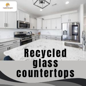 Recycled glass countertops bring eco-friendly beauty, durability, and unique style to modern kitchen design. recycled glass, eco countertops, sustainable kitchen, green kitchen design, glass surfaces Recycled Glass Countertops, Eco-Friendly Kitchen, Sustainable Countertops