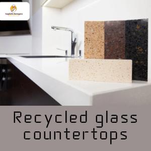 Recycled glass countertops bring eco-friendly beauty, durability, and unique style to modern kitchen design. recycled glass, eco countertops, sustainable kitchen, green kitchen design, glass surfaces Recycled Glass Countertops, Eco-Friendly Kitchen, Sustainable Countertops