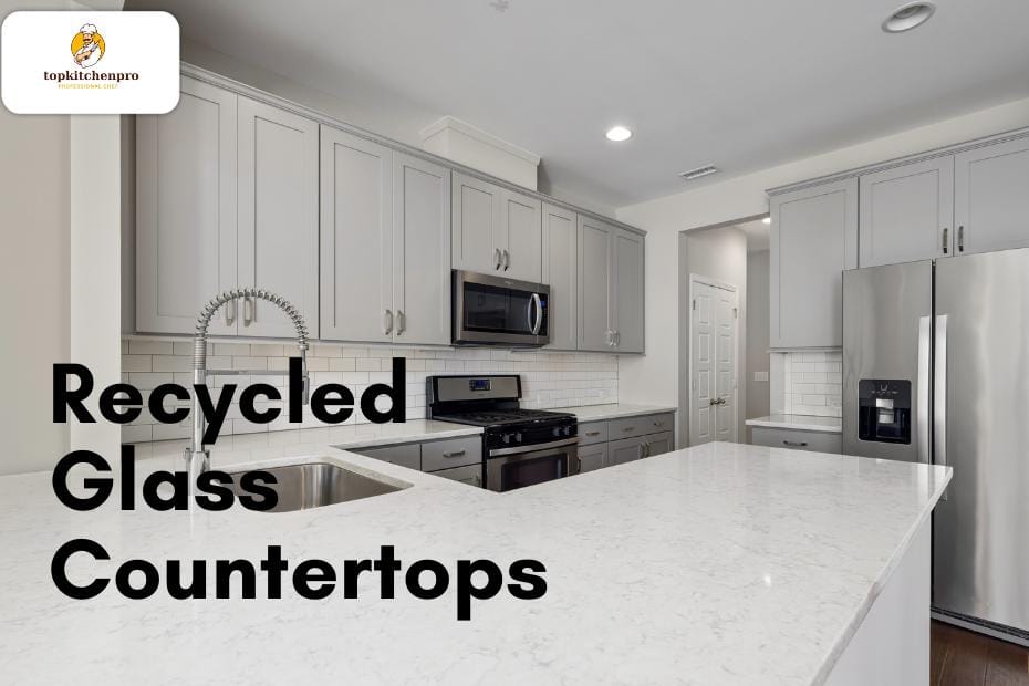 Recycled glass countertops bring eco-friendly beauty, durability, and unique style to modern kitchen design. recycled glass, eco countertops, sustainable kitchen, green kitchen design, glass surfaces Recycled Glass Countertops, Eco-Friendly Kitchen, Sustainable Countertops