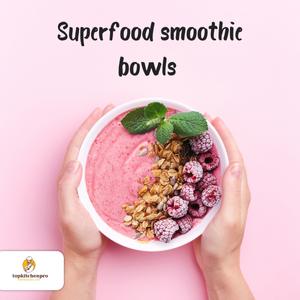 Superfood smoothie bowls pack nutrition with fruits, seeds, and toppings for a healthy, energizing meal. superfood smoothies, smoothie bowls, healthy breakfast, power meals, fruit bowls Superfood Smoothie Bowls, Healthy Breakfast Ideas, Nutritious Smoothies